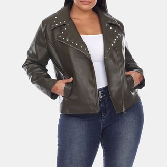 And Now This Women's Oversized Faux-Leather Blazer - Macy's