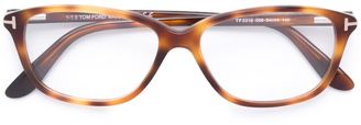 Tom Ford Eyewear - rectangular frame glasses - women - Acetate - One Size