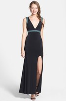 Thumbnail for your product : Sequin Hearts Embellished Gown (Juniors)