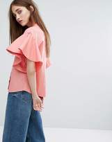 Thumbnail for your product : Weekday Frill Sleeve Shirt