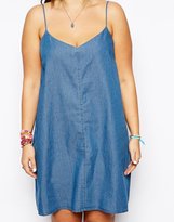 Thumbnail for your product : ASOS CURVE Cami Dress In Denim