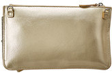 Thumbnail for your product : DELPOZO Mini Bow Glitter & Metallic Leather Clutch Crossbody