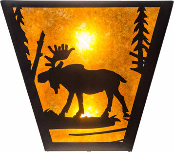 Meyda Lighting Moose 2-Light Creek Flush Mounted Sconce