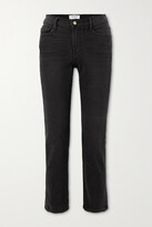 Thumbnail for your product : Frame Le Nouveau Cropped High-rise Straight-leg Jeans