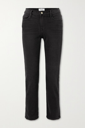 Frame Le Nouveau Cropped High-rise Straight-leg Jeans