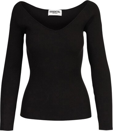 Essentiel Antwerp Deliver off-the-shoulder sweater - ShopStyle