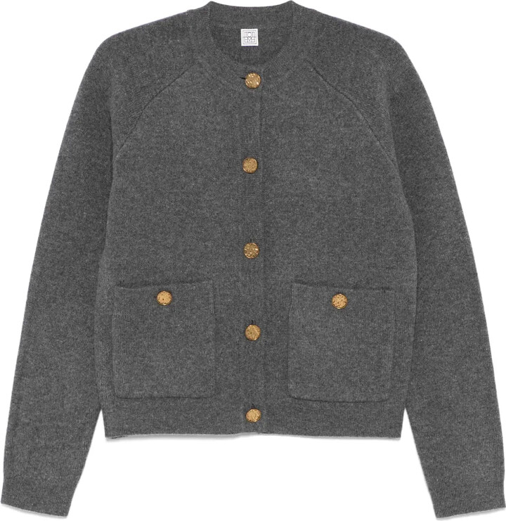 Totême Hammered-Buttons Cardigan