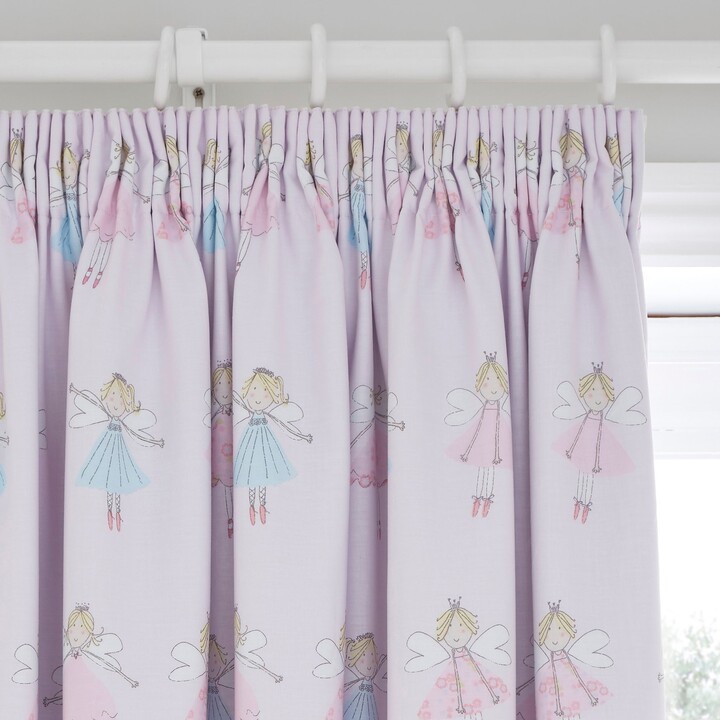 Dunelm Pink Fairies Thermal Blackout Pencil Pleat Curtains Pink, Blue and Yellow ShopStyle