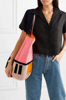 Thumbnail for your product : Sophie Anderson - Jonas Color-block Woven Tote - Pink