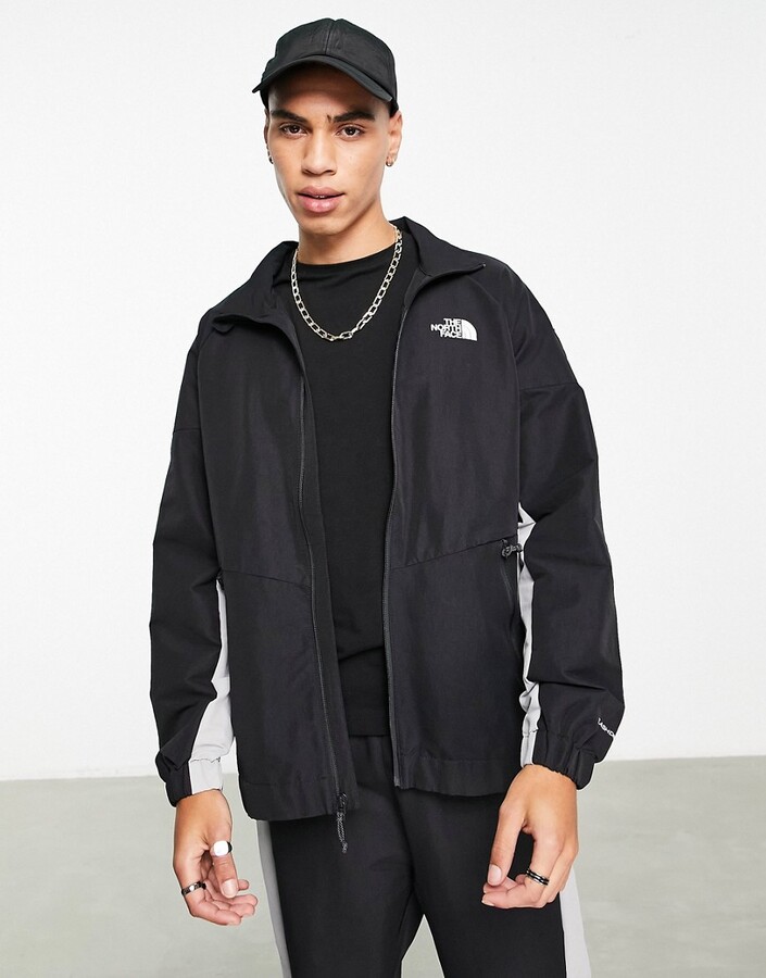 The North Face Phlego Track jacket in black/gray - ShopStyle