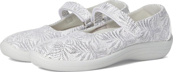 Arcopedico Estrela Women's Flat Shoes White Palm : EU 40 (US Women's 9) M, Nylon/Rubber