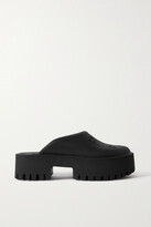 Thumbnail for your product : Gucci Elea Perforated Rubber Platform Mules