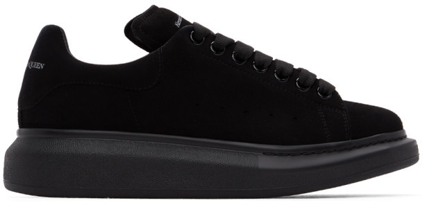 black velvet platform sneakers