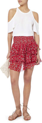 Intermix Keelan Ruffle Mini Skirt