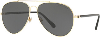 Ralph Lauren Mirrored Pilot Sunglasses