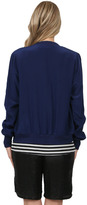 Thumbnail for your product : Gold Hawk Pocket Bomber in Ink Blue