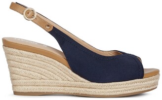 Navy Blue Wedge Shoes | Shop the world's largest collection of fashion |  ShopStyle UK