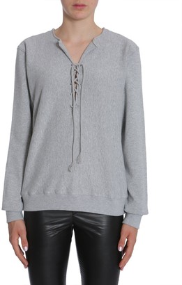 Saint Laurent Lace-Up Sweatshirt