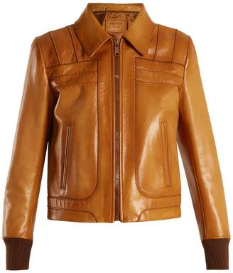 Prada Zip-through leather jacket