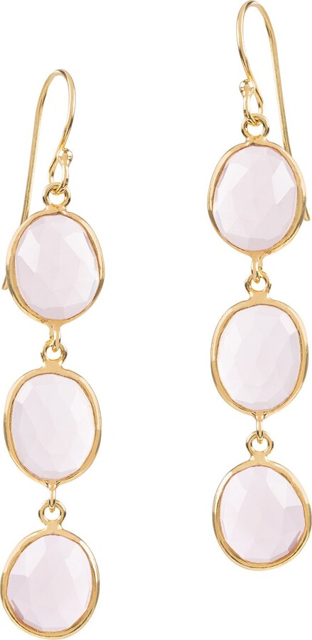 Amadeus Women's Pink Purple Gold Sophia Triple Pink Quartz