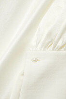 Thumbnail for your product : Roksanda Adyn Tulle-trimmed Silk-crepe Gown - Ivory