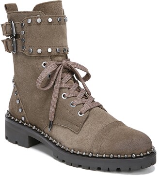 taupe combat boots