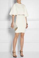 Thumbnail for your product : Alexander McQueen Croc-embossed jacquard pencil skirt
