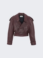 Cropped Lambskin Leather Jacket Borde 
