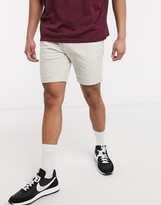 Thumbnail for your product : Jack and Jones Intelligence linen mix shorts in stone