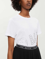 Thumbnail for your product : Ted Baker Metallic logo-print cotton-jersey T-shirt