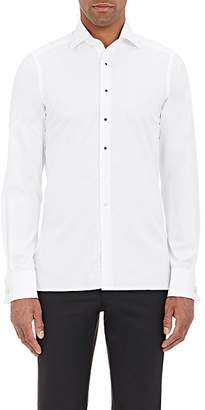 Drakes Men's Piqué Dress Shirt - White