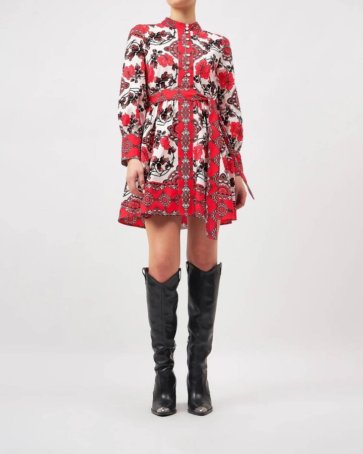 BEYOND by Vera Nella Dress In Atlas Crimson
