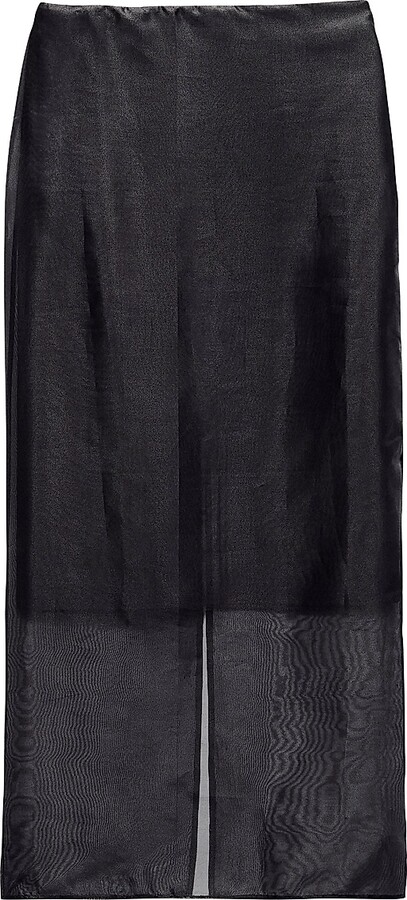 Women's Annebet Organza Maxi Skirt - Black - Size 00