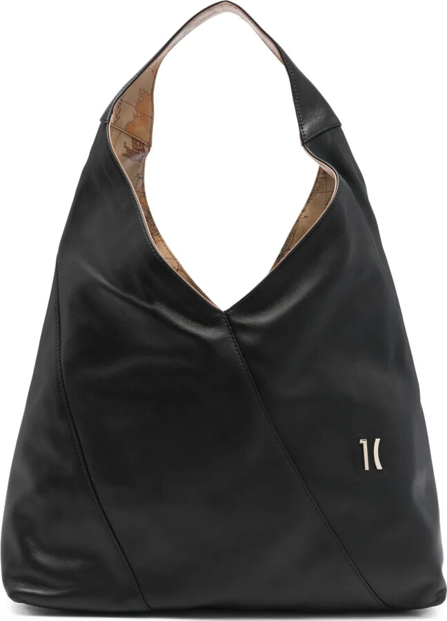 ALVIERO MARTINI 1° CLASSE Leather-Panel Open-Top Tote Bag