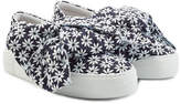 Thumbnail for your product : Joshua Sanders Platform Slip On Sneakers with Embroidered Fabric