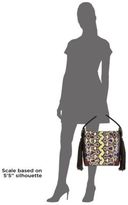 Thumbnail for your product : Christian Louboutin Eloise Empire Studded Snake-Print Leather Hobo Bag