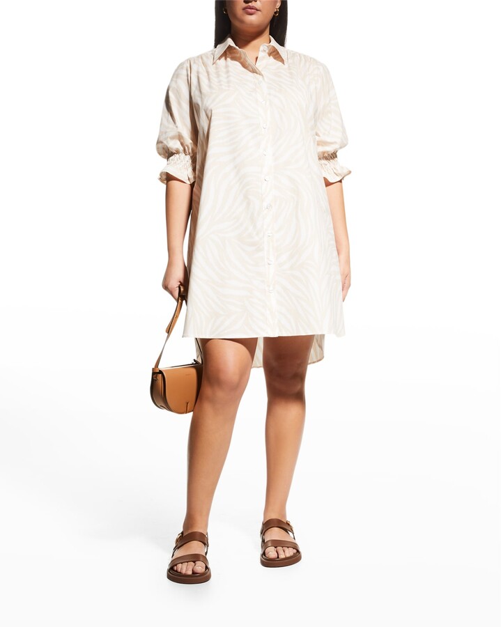 4Clovers Womens Vintage Plaid Long Sleeve Midi Dress Summer Casual Loose Cotton Linen Shirt Dresses Plus Size