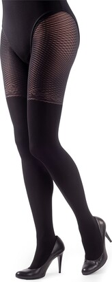 JS LifeStyle Fleece Lined Tights, Faux Fake Translucent Fleece Lined Tights  Look Sheer, Winter Transparent Thermal Leggings : : Clothing