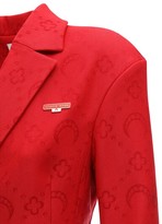 Thumbnail for your product : Marine Serre Monogram Jacquard Wool Long Coat