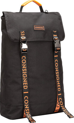 CONSIGNED - Zane Backpack Black-Orange