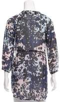 Thumbnail for your product : Diane von Furstenberg Silk-Blend Floral Printed Tunic