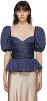 Thumbnail for your product : Brock Collection Blue Reserve Peplum Blouse