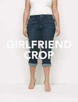 Thumbnail for your product : Lane Bryant Eco-Chic Girlfriend Crop Jean - Dark Wash