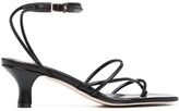 Thumbnail for your product : Paris Texas Square-Toe Leather Sandals