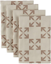 Thumbnail for your product : Off-White Beige Arrow Pattern Napkin Set