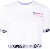 Thumbnail for your product : Fila Wendy logo-print cropped T-shirt