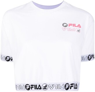 Fila Wendy logo-print cropped T-shirt