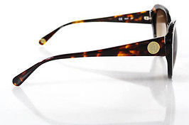 Henri Bendel Brown Tortoiseshell Cat Eye Sunglasses In Case