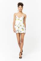 Thumbnail for your product : Forever 21 Strappy Lemon Print Romper