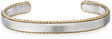 Thumbnail for your product : David Yurman Men's 9mm 18k-Gold Cable Sterling Silver Cuff Bracelet